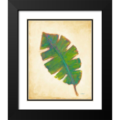 Havana Palm 4 Black Modern Wood Framed Art Print with Double Matting by Charles, J.
