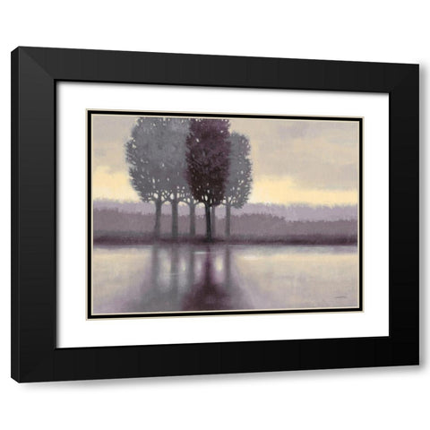 Lilac Creek 1 Black Modern Wood Framed Art Print with Double Matting by Wyatt, Norman Jr