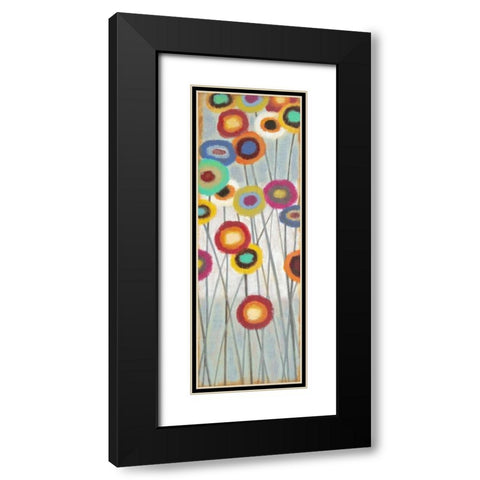 Fun Floral 2 Black Modern Wood Framed Art Print with Double Matting by Wyatt, Norman Jr.
