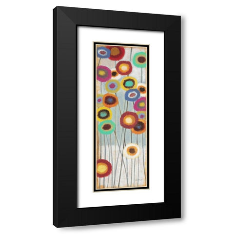 Fun Floral 3 Black Modern Wood Framed Art Print with Double Matting by Wyatt, Norman Jr.