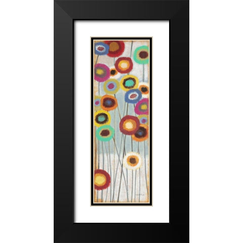 Fun Floral 3 Black Modern Wood Framed Art Print with Double Matting by Wyatt, Norman Jr.