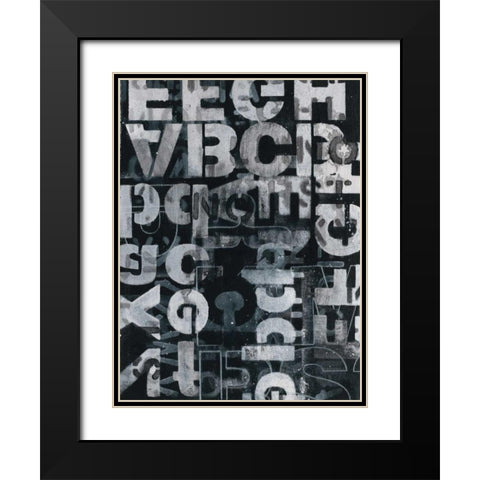 Wisdom 1 Black Modern Wood Framed Art Print with Double Matting by Wyatt, Norman Jr.