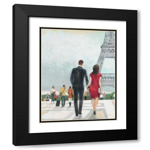 Paris Impressions 2 Black Modern Wood Framed Art Print with Double Matting by Wyatt, Norman Jr.
