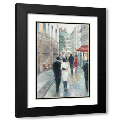 Paris Impressions 3 Black Modern Wood Framed Art Print with Double Matting by Wyatt, Norman Jr.