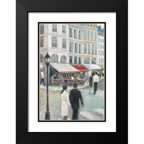 Paris Impressions 4 Black Modern Wood Framed Art Print with Double Matting by Wyatt, Norman Jr.