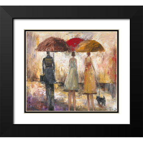 Spring Showers 1 Black Modern Wood Framed Art Print with Double Matting by Taylor, Marc