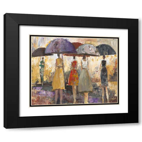 Spring Showers 2 Black Modern Wood Framed Art Print with Double Matting by Taylor, Marc