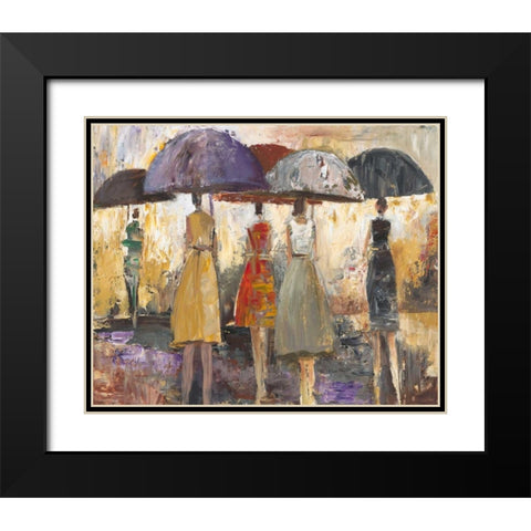 Spring Showers 2 Black Modern Wood Framed Art Print with Double Matting by Taylor, Marc