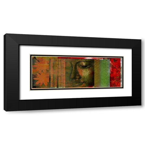 Buddha Story Black Modern Wood Framed Art Print with Double Matting by Robertson, Walter
