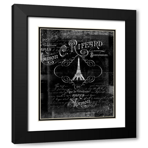 A Decoration of Paris Black Modern Wood Framed Art Print with Double Matting by Robertson, Walter