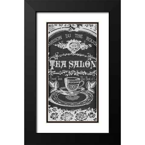 Salon Filigree  Black Modern Wood Framed Art Print with Double Matting by Robertson, Walter