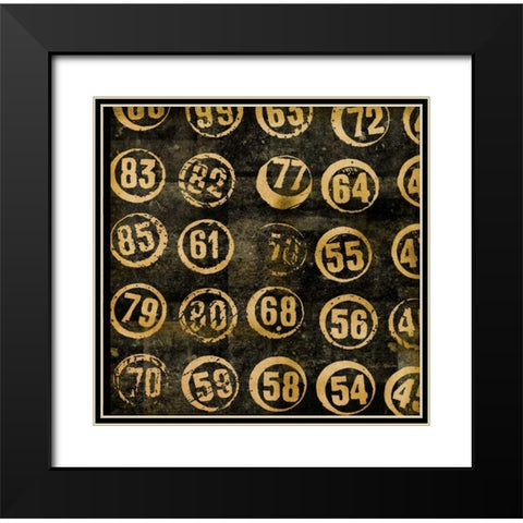 Take A Number 2 Black Modern Wood Framed Art Print with Double Matting by Robertson, Walter