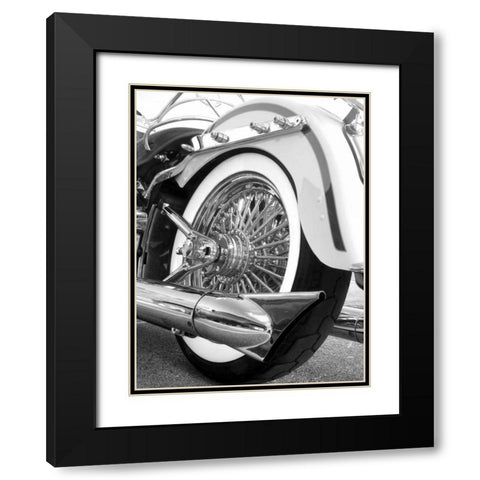 Rear Wheel Black Modern Wood Framed Art Print with Double Matting by McCarthy, Matt