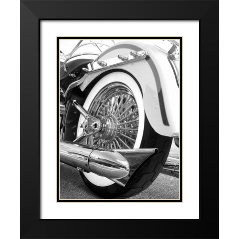 Rear Wheel Black Modern Wood Framed Art Print with Double Matting by McCarthy, Matt
