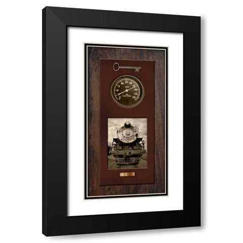 Steam Engine 1515 Black Modern Wood Framed Art Print with Double Matting by McCarthy, Matt