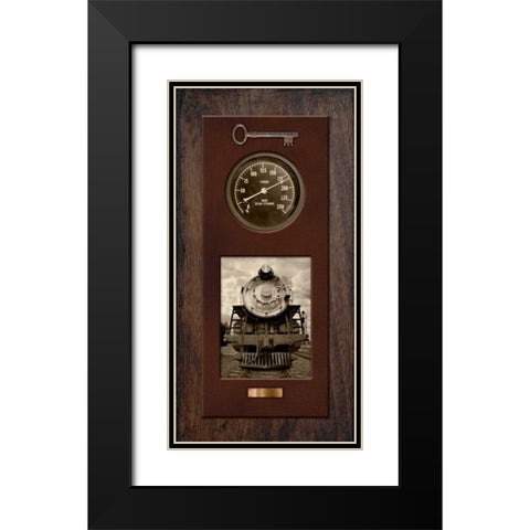 Steam Engine 1515 Black Modern Wood Framed Art Print with Double Matting by McCarthy, Matt