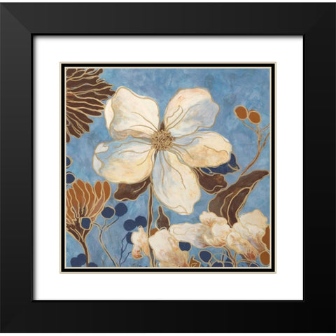 September Garden 1 Black Modern Wood Framed Art Print with Double Matting by Sarah, Colleen