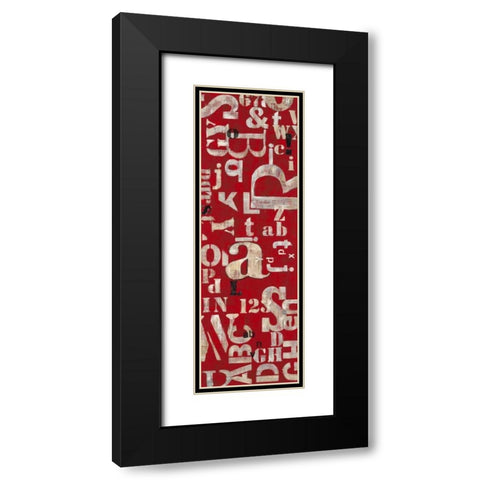 Word Savy 1 Black Modern Wood Framed Art Print with Double Matting by Dascher, Dennis
