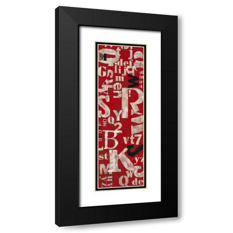Word Savy 2 Black Modern Wood Framed Art Print with Double Matting by Dascher, Dennis