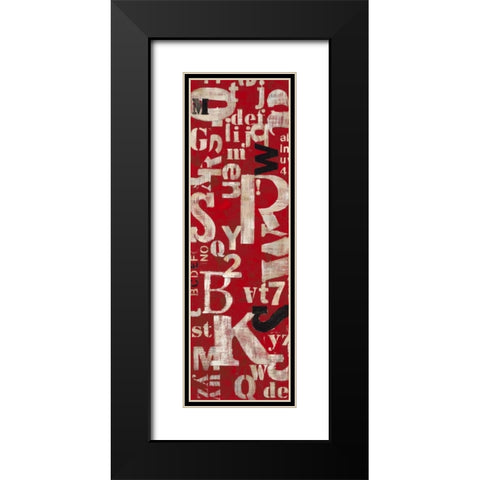 Word Savy 2 Black Modern Wood Framed Art Print with Double Matting by Dascher, Dennis