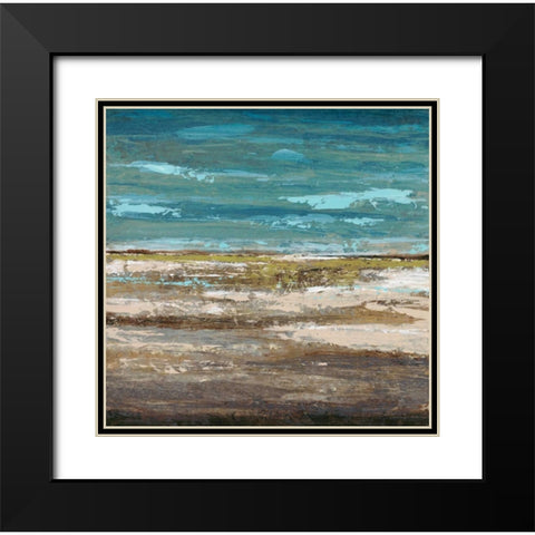 Abstract Sea 1 Black Modern Wood Framed Art Print with Double Matting by Dascher, Dennis