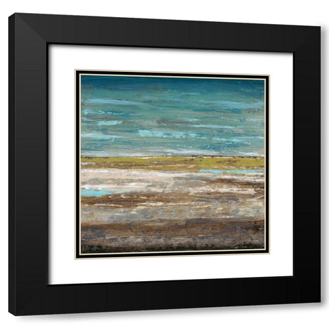 Abstract Sea 2 Black Modern Wood Framed Art Print with Double Matting by Dascher, Dennis