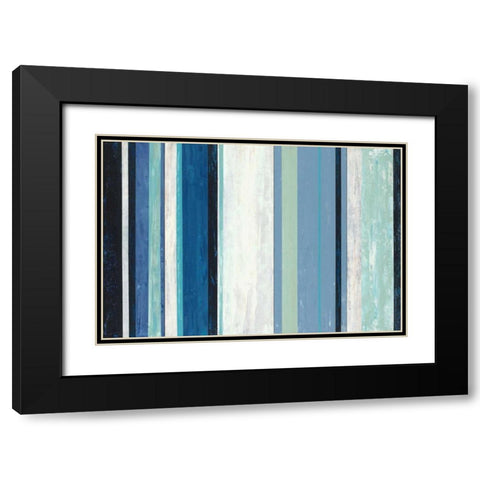 Coastal Line UP Black Modern Wood Framed Art Print with Double Matting by Dascher, Dennis
