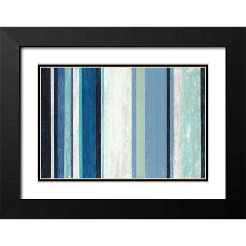 Coastal Line UP Black Modern Wood Framed Art Print with Double Matting by Dascher, Dennis