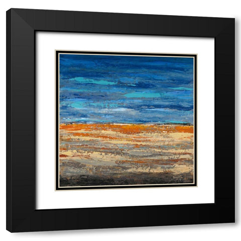 Desert Poppies Black Modern Wood Framed Art Print with Double Matting by Dascher, Dennis