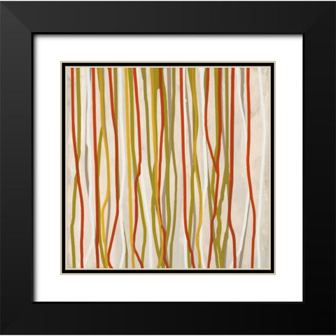 Linear Shift 2 Black Modern Wood Framed Art Print with Double Matting by Dascher, Dennis
