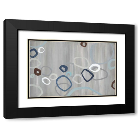 Downtown Black Modern Wood Framed Art Print with Double Matting by Dascher, Dennis