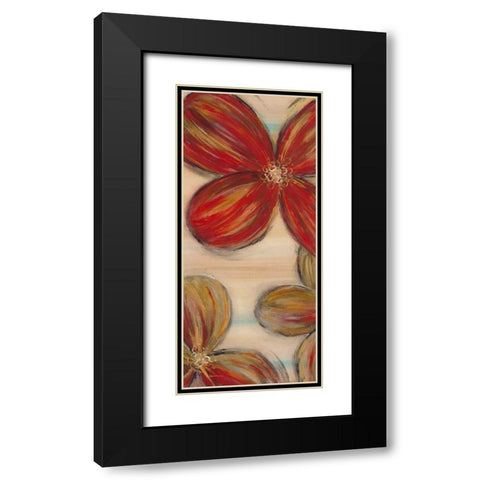 Scarlet Glory 1 Black Modern Wood Framed Art Print with Double Matting by Dascher, Dennis