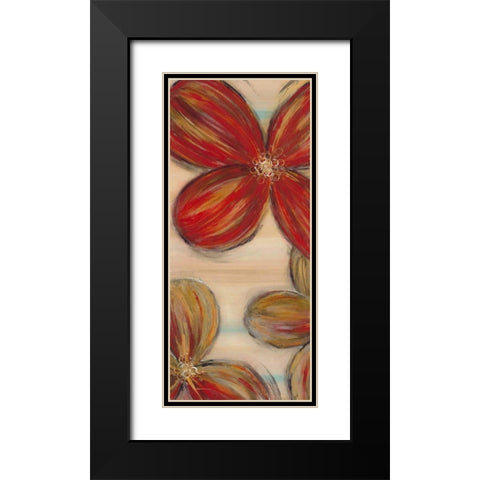 Scarlet Glory 1 Black Modern Wood Framed Art Print with Double Matting by Dascher, Dennis
