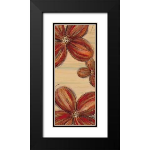 Scarlet Glory 2 Black Modern Wood Framed Art Print with Double Matting by Dascher, Dennis