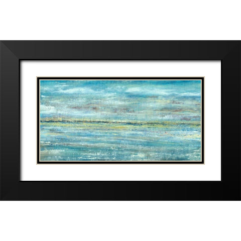 Oceanside Black Modern Wood Framed Art Print with Double Matting by Dascher, Dennis