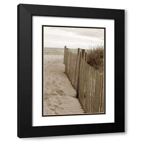 Beach Trail 2 Black Modern Wood Framed Art Print with Double Matting by Amber Light Gallery