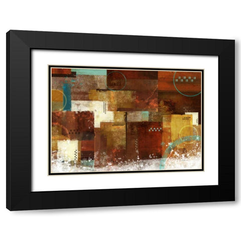 Earth Dance 2 Black Modern Wood Framed Art Print with Double Matting by Roko, Ken