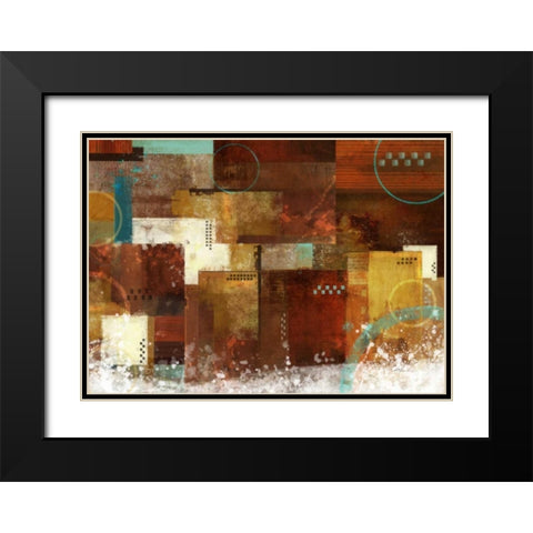 Earth Dance 2 Black Modern Wood Framed Art Print with Double Matting by Roko, Ken