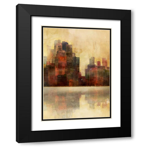 Golden Lagoon 2 Black Modern Wood Framed Art Print with Double Matting by Roko, Ken