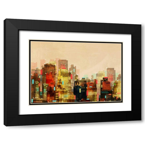City Beyond 1 Black Modern Wood Framed Art Print with Double Matting by Roko, Ken