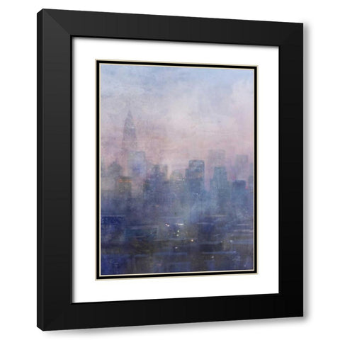City Blues 1 Black Modern Wood Framed Art Print with Double Matting by Roko, Ken
