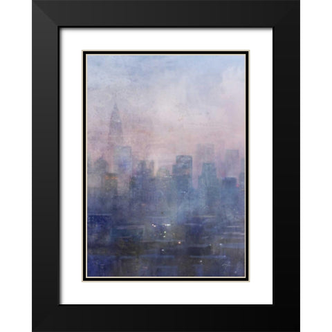 City Blues 1 Black Modern Wood Framed Art Print with Double Matting by Roko, Ken
