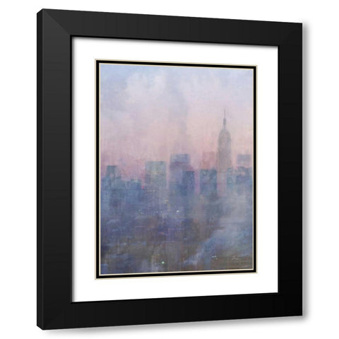 City Blues 2 Black Modern Wood Framed Art Print with Double Matting by Roko, Ken
