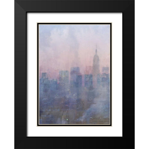 City Blues 2 Black Modern Wood Framed Art Print with Double Matting by Roko, Ken