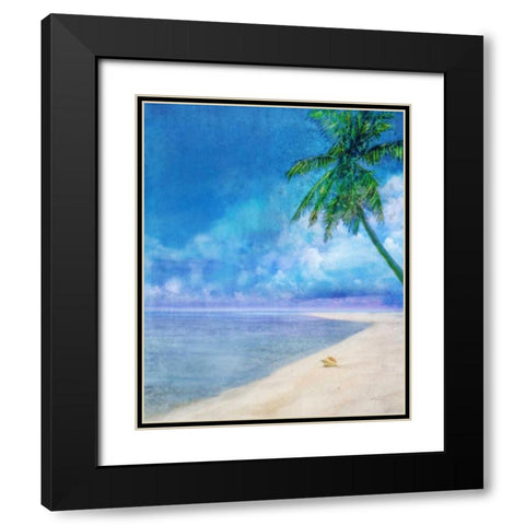 Palm Beach and Shell Black Modern Wood Framed Art Print with Double Matting by Roko, Ken