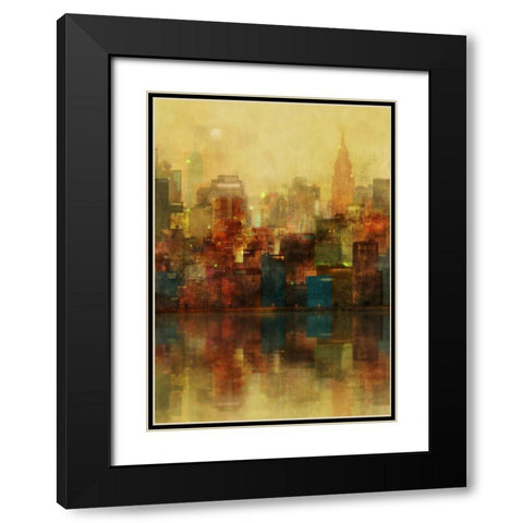 New York Sunshine Black Modern Wood Framed Art Print with Double Matting by Roko, Ken