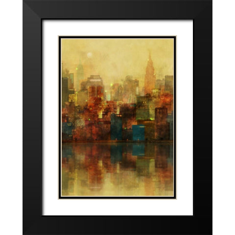 New York Sunshine Black Modern Wood Framed Art Print with Double Matting by Roko, Ken