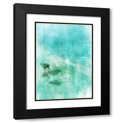 Seashore Stroll 1 Black Modern Wood Framed Art Print with Double Matting by Roko, Ken