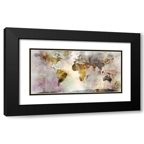 Earth Tones  Black Modern Wood Framed Art Print with Double Matting by Roko, Ken