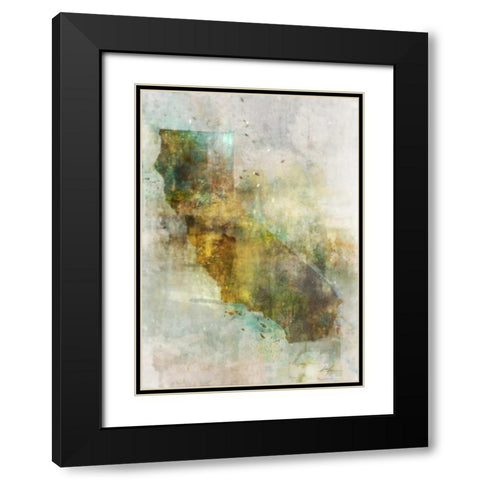 Earth Tones California Black Modern Wood Framed Art Print with Double Matting by Roko, Ken